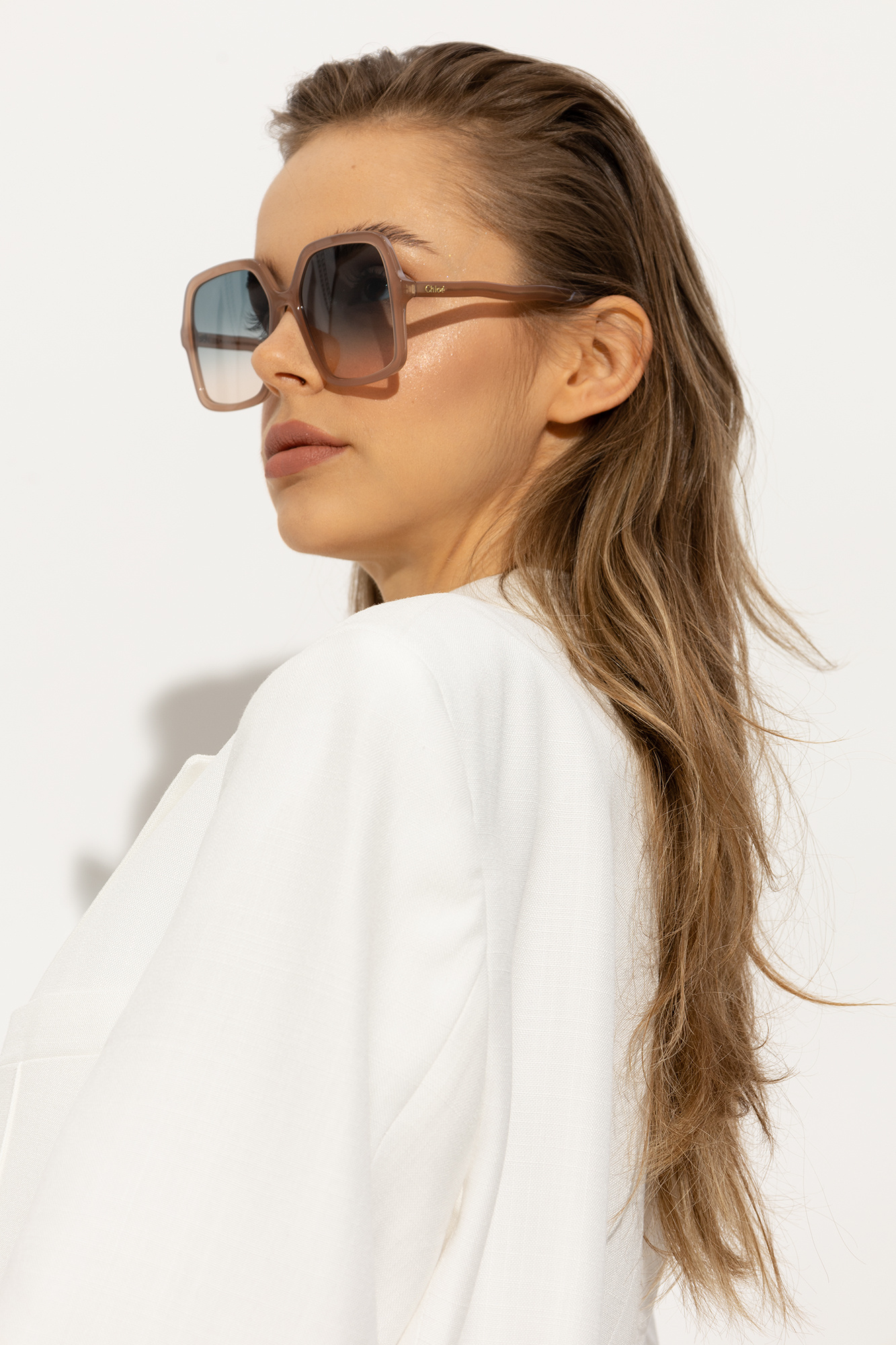 Chloe アイウェアキャットアイフレムサンクラス CH0261SK 003 CHLOE - CH0261SK-003